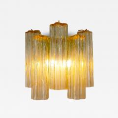  JL Light Style Murano glass wall sconce with side alternated amber tronchi glasses - 4588544
