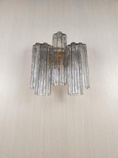  JL Light Style Murano glass wall sconce with side alternated gray tronchi glasses - 4550228