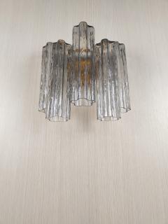  JL Light Style Murano glass wall sconce with side alternated gray tronchi glasses - 4550230