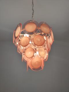  JL Light Style Pink Murano glass round discs chandelier - 4293652