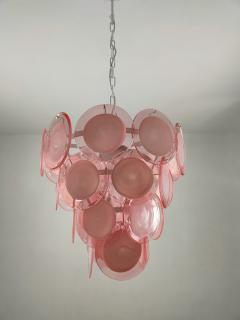  JL Light Style Pink Murano glass round discs chandelier - 4293657