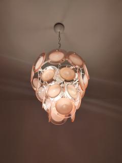  JL Light Style Pink Murano glass round discs chandelier - 4293660