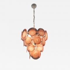  JL Light Style Pink Murano glass round discs chandelier - 4361299