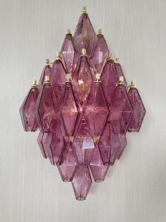  JL Light Style Poliedro shaped amethyst Murano glass wall sconce - 4297812