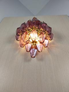  JL Light Style Poliedro shaped amethyst Murano glass wall sconce - 4297813