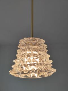  JL Light Style Rostrato clear Murano glass pendant - 4303595