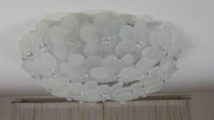  JL Light Style Satin flowers basket Murano glass flush mount - 4300734