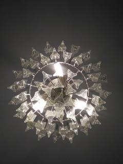  JL Light Style Spiral clear Murano glass triedri chandelier - 4295339