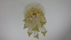  JL Light Style Spiral clear Murano glass triedri chandelier - 4295341