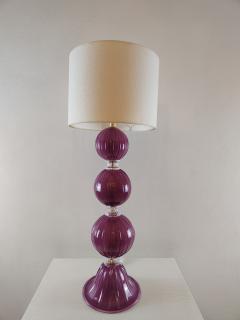  JL Light Style Three Spheres Amethyst Murano glass table lamp - 4303887