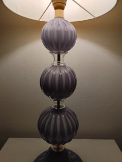 JL Light Style Three Spheres lavender Murano glass table lamp - 4303938