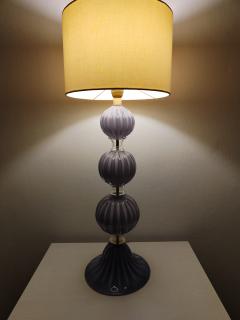  JL Light Style Three Spheres lavender Murano glass table lamp - 4303940