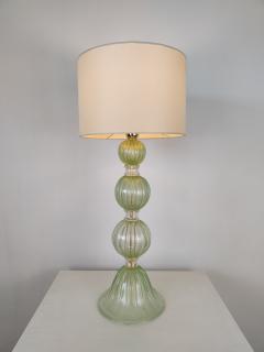  JL Light Style Three Spheres light green Murano glass table lamp - 4303876