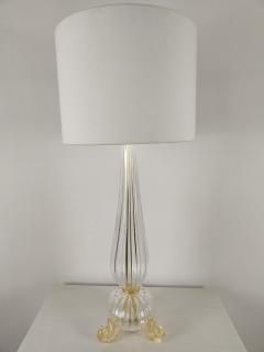  JL Light Style Tripode clear and gold Murano glass table lamp - 4304228
