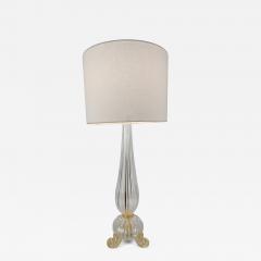  JL Light Style Tripode clear and gold Murano glass table lamp - 4490957