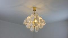  JL Light Style White Murano glass discs chandelier in square shape - 4293466