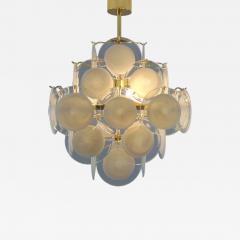  JL Light Style White Murano glass discs chandelier in square shape - 4351584