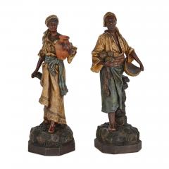  JOHANN MARESCH A pair of Orientalist terracotta figures by Johann Maresch - 3640598