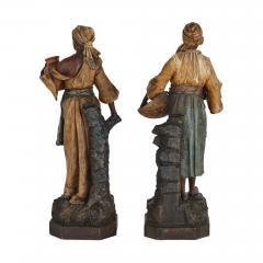  JOHANN MARESCH A pair of Orientalist terracotta figures by Johann Maresch - 3640599