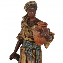  JOHANN MARESCH A pair of Orientalist terracotta figures by Johann Maresch - 3640603