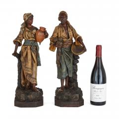  JOHANN MARESCH A pair of Orientalist terracotta figures by Johann Maresch - 3640605