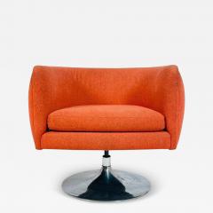  JOSEPH D URSO Swivel Lounge Chair by Joseph DUrso for Knoll Signed USA 2009 - 4130225