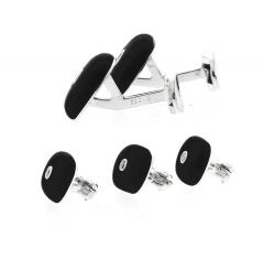  JOSEPH ORLANDO JOSEPH ORLANDO DIAMOND AND BLACK ONYX CUFFLINKS AND SHIRT STUDS - 3396699