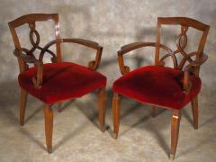  JULES EMILE LELEU Jules Leleu THREE PAIRS of armchairs - 3050895