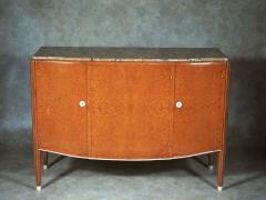  JULES EMILE LELEU Jules Leleu cabinet in amboyna with mahogany interior - 3031417