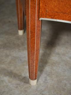  JULES EMILE LELEU Jules Leleu cabinet in amboyna with mahogany interior - 3031442