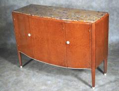  JULES EMILE LELEU Jules Leleu cabinet in amboyna with mahogany interior - 3031487