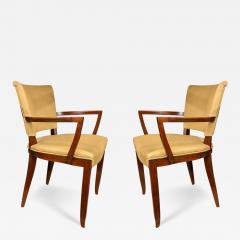  JULES EMILE LELEU Jules Leleu pair of armchairs - 3660954