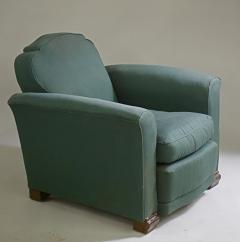  JULES EMILE LELEU Jules Leleu seating suite sofa and pair of club chairs - 3050902