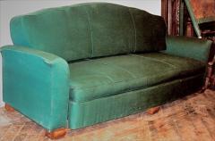  JULES EMILE LELEU Jules Leleu seating suite sofa and pair of club chairs - 3050904