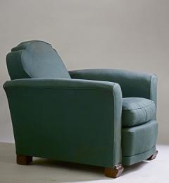  JULES EMILE LELEU Jules Leleu seating suite sofa and pair of club chairs - 3050905