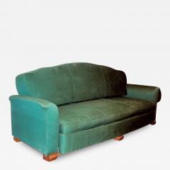  JULES EMILE LELEU Jules Leleu seating suite sofa and pair of club chairs - 3052512