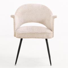  JULES EMILE LELEU Pair of Lounge Chairs in the Manner of Jules Leleu C 1960  - 4722107