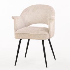  JULES EMILE LELEU Pair of Lounge Chairs in the Manner of Jules Leleu C 1960  - 4722108