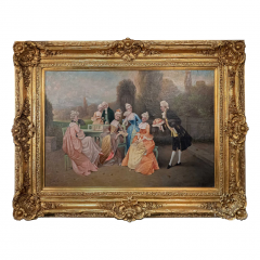  JULES GARSON FRENCH ANTIQUE OIL ON CANVAS BY JULES GARSON - 3565847