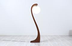  Jack Haywood Vintage Jack Haywood Sculpted Serpentine Floor Lamp by Modeline of CA - 3124311