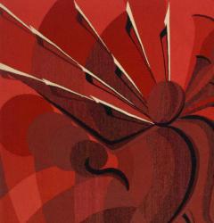  Jacob Mid Century Tapestry Signed and Design by Jacob 4 8 x 5 8  - 4241776