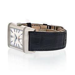  Jaeger LeCoultre JAEGER LECOULTRE REVERSO TRIBUTE MOON MANUAL WINDING SILVER DIAL MENS WATCH - 2431657