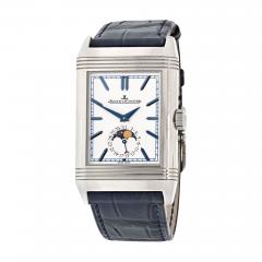  Jaeger LeCoultre JAEGER LECOULTRE REVERSO TRIBUTE MOON MANUAL WINDING SILVER DIAL MENS WATCH - 2435752