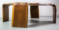  James Camp One of a Kind James Monroe Camp Studio Coffee Table in Walnut USA 1975 - 833556