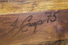  James Camp One of a Kind James Monroe Camp Studio Coffee Table in Walnut USA 1975 - 833561