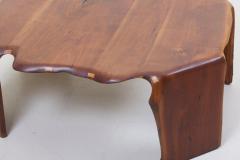  James Camp One of a Kind James Monroe Camp Studio Coffee Table in Walnut USA 1975 - 1135033