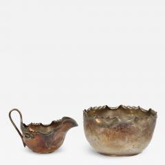  James Dixon Sons James Dixon Dr C Dresser Style Of A Silver Plated Sugar Bowl Milk Jug - 4234542