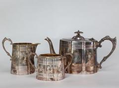  James Dixon Sons James Dixon Sons An Aesthetic Movement Electroplated Britannia Metal Tea Set - 4188218