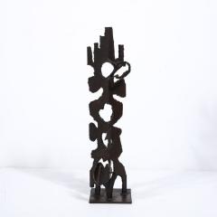  Jan Van Deckter Brutalist Steel Sculpture in Oil and Waxed Finish by Jan Van Deckter - 3375944