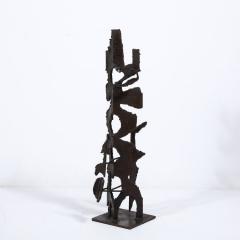  Jan Van Deckter Brutalist Steel Sculpture in Oil and Waxed Finish by Jan Van Deckter - 3375959